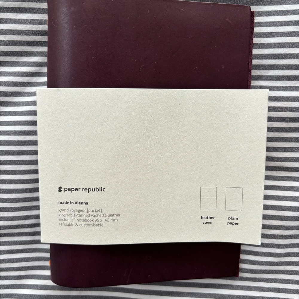 Paper Republic grand voyager pocket leather journal in venezia